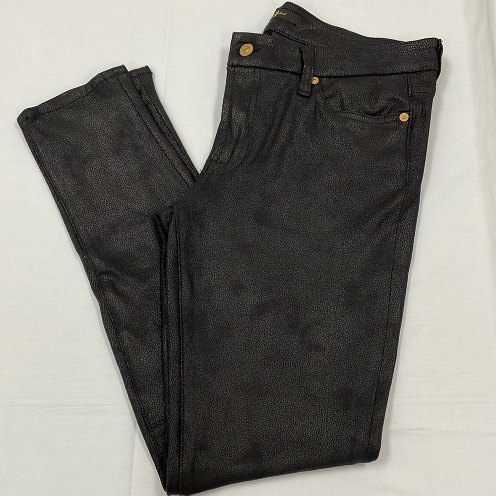 7 for all Mankind skinny coated pants sz 31